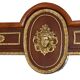 Console topped with an Empire-style mirror.