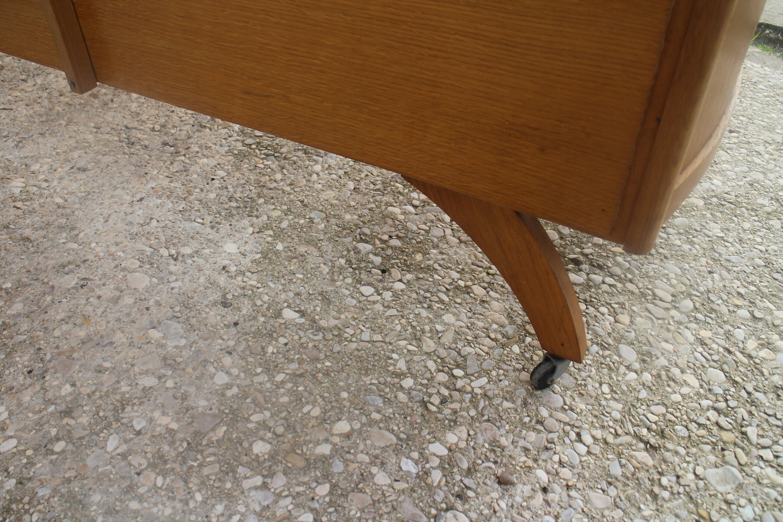 Child bed rattan wood 1960