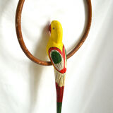Vintage wooden parrot