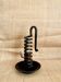 Spiral rat cave candlestick in wrought iron