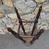 Antique bar wooden stool
