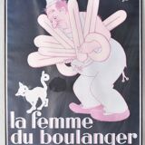 Poster cinema the wife of the Baker of Pagnol