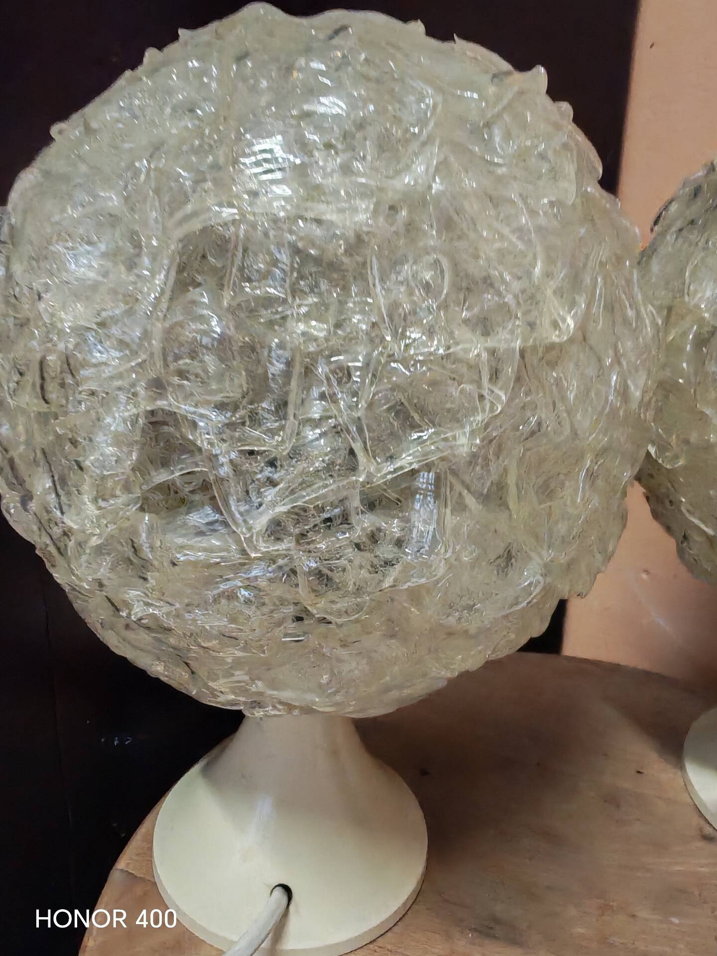 Pair of Space Age table lamps Germany 1970