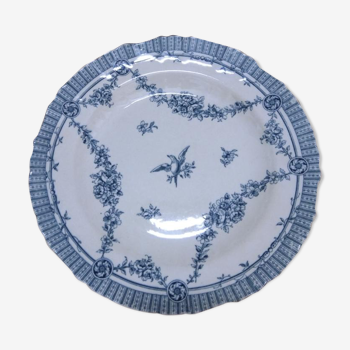 Lot de 12 assiettes Minton oiseau bleu