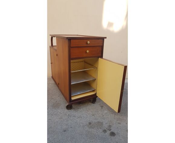 Service trolley of refrigerated Art Deco restaurant ALBERT FOURNIER & Cie