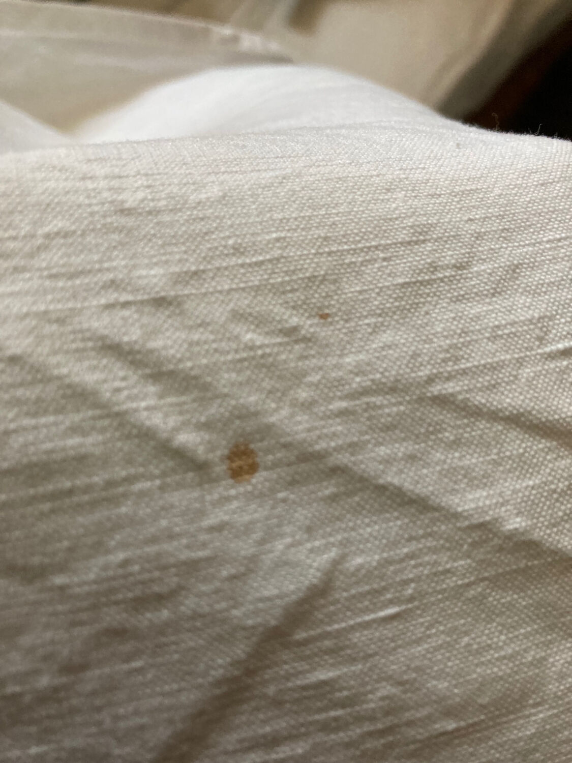 Linen sheet and simple white cotton