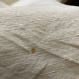 Linen sheet and simple white cotton