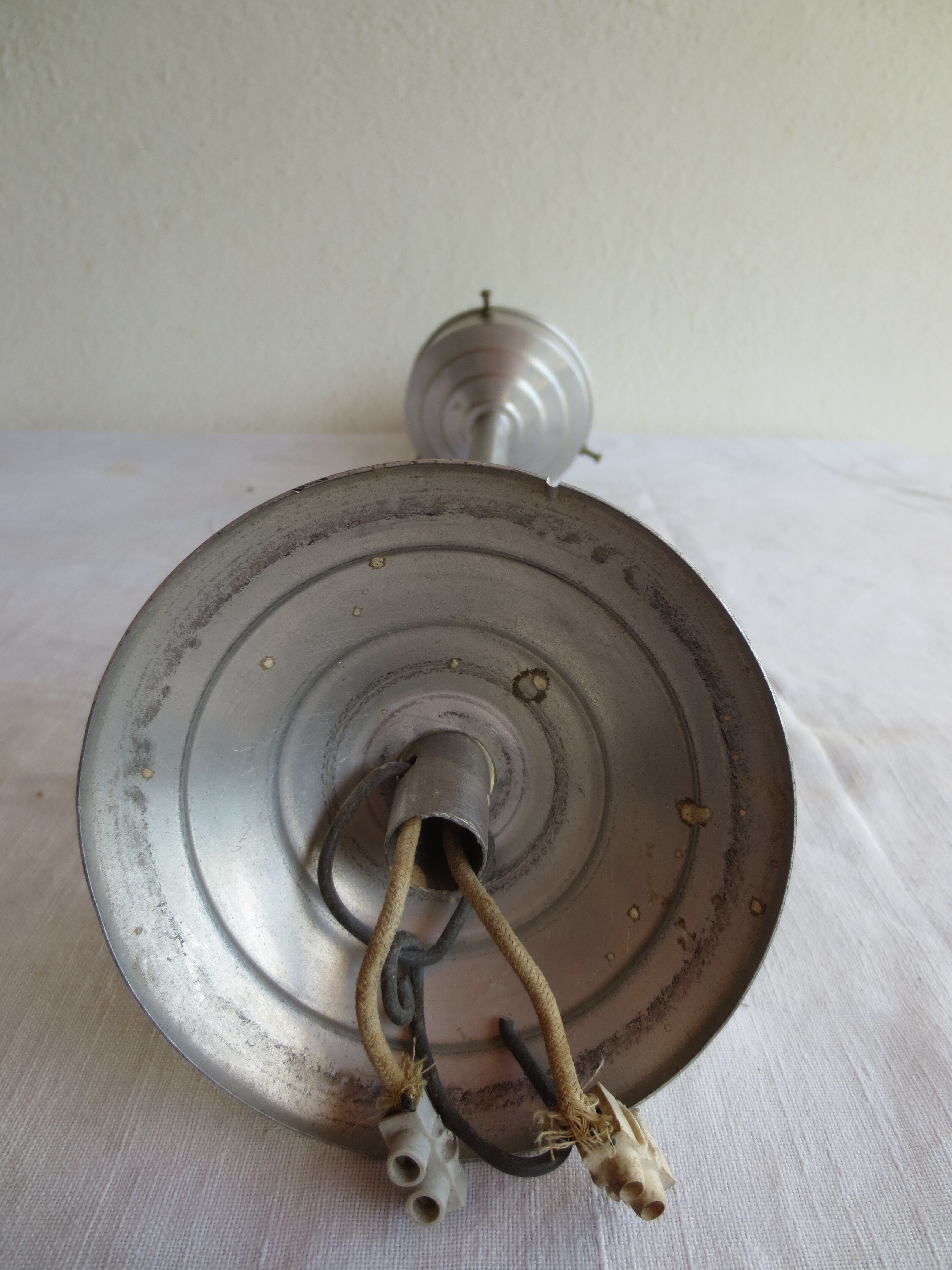 suspension vintage in frosted glass