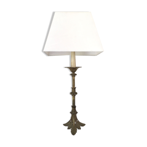 Lampe haute pied en laiton