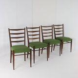 Set van 4 Pastoe ST09 teak stoelen 'Bilderdijk'