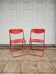 Paire de chaises pliantes italiennes