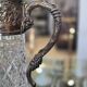 Important cut crystal wine carafe and solid silver 925/1000, Topázio house.