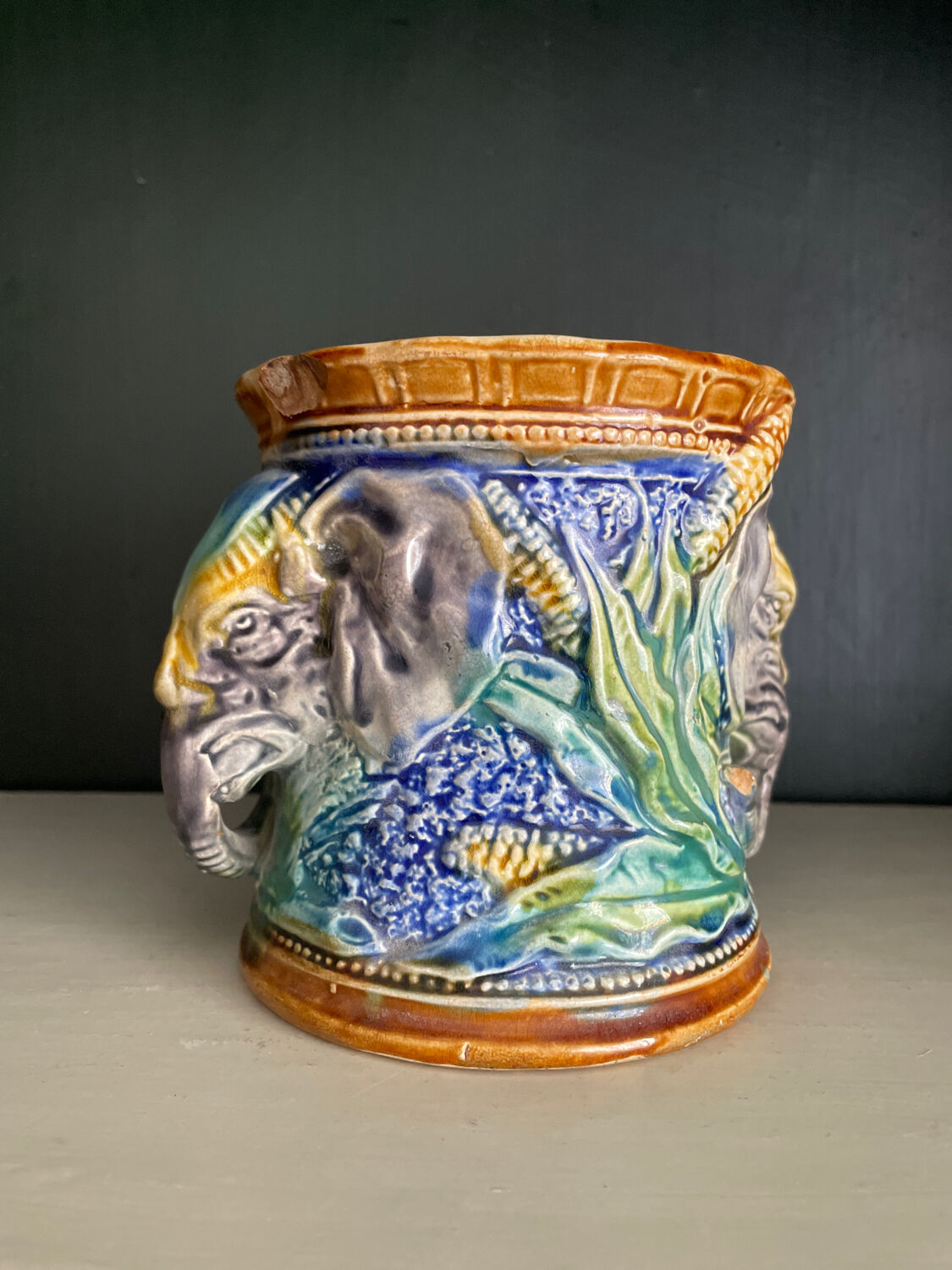 Pot in slip nineteenth century