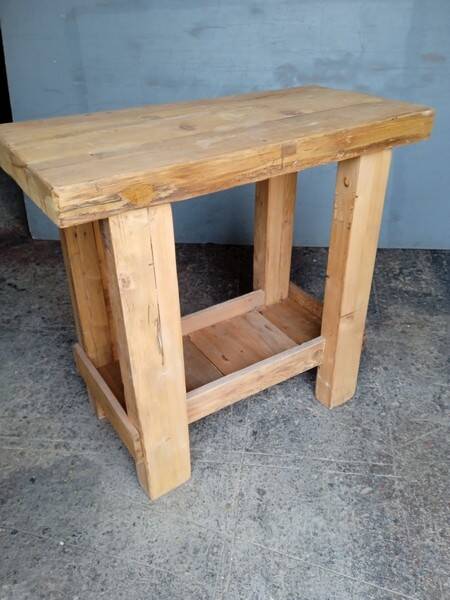 Workbench 90cm old solid wood