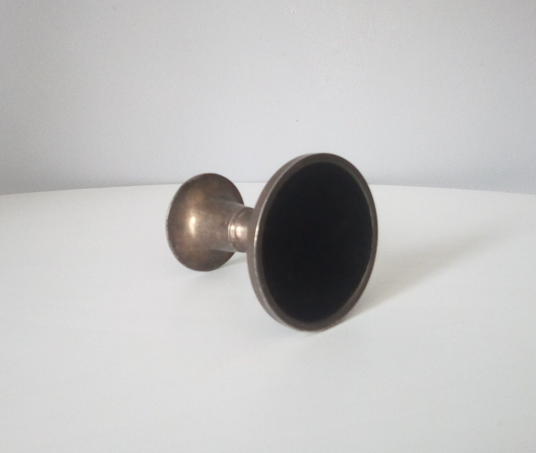 Old brass candlestick