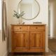 Louis XVI style buffet in solid cherry wood from the mid-20th century.