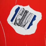 Robert motherwell: red composition - original lithograph