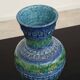 Vase by Aldo Londi for Bitossi 20th century blue background