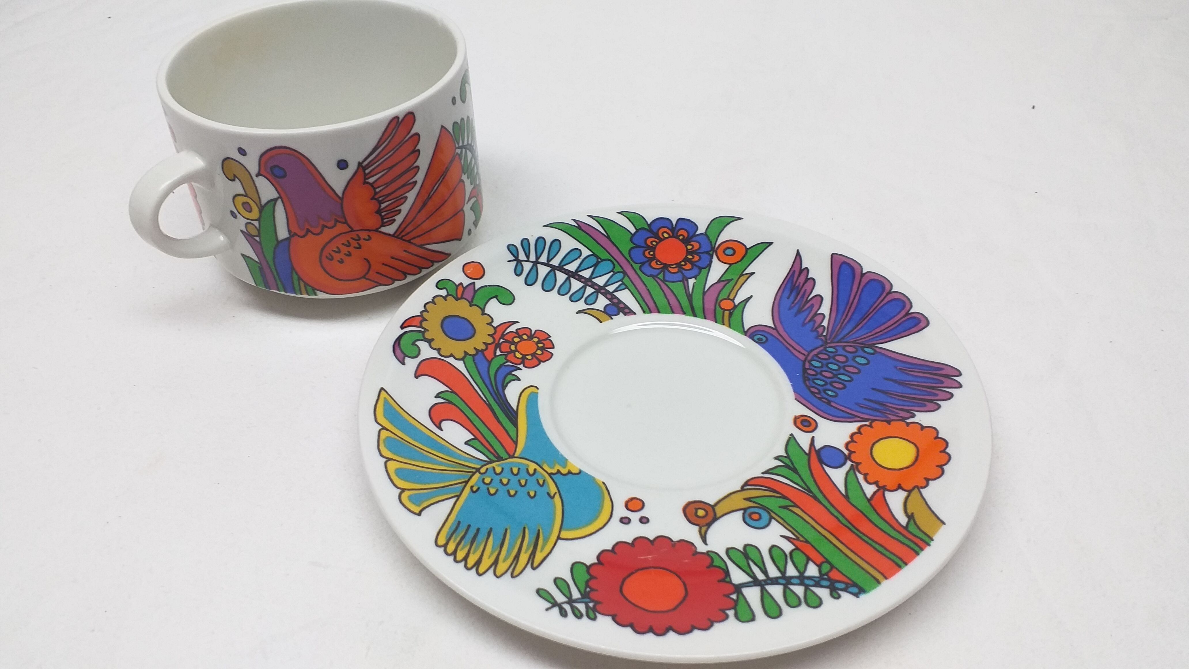 Cup chocolate and saucer villeroy and boch acapulco