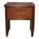 Vintage brown poplar wardrobe from the 1960s — compact accent piece, understated style.