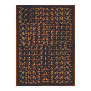 Tapis kilim en point de croix vintage fait main 168 cm x 235 cm