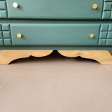 Art deco chest of drawers feet mustache