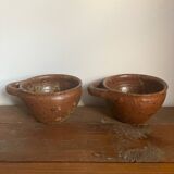 3 stoneware bowls