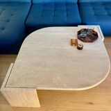 Roche Bobois “eye” travertine table
