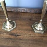 Pair of brass candlesticks