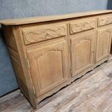 Louis XV period sideboard in solid wood with an air-abrasive finish
