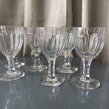 Suite of 6 nancy crystal wine or water glasses