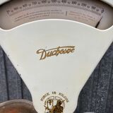 large grocer's scale Old Duchesne Vintage 1950