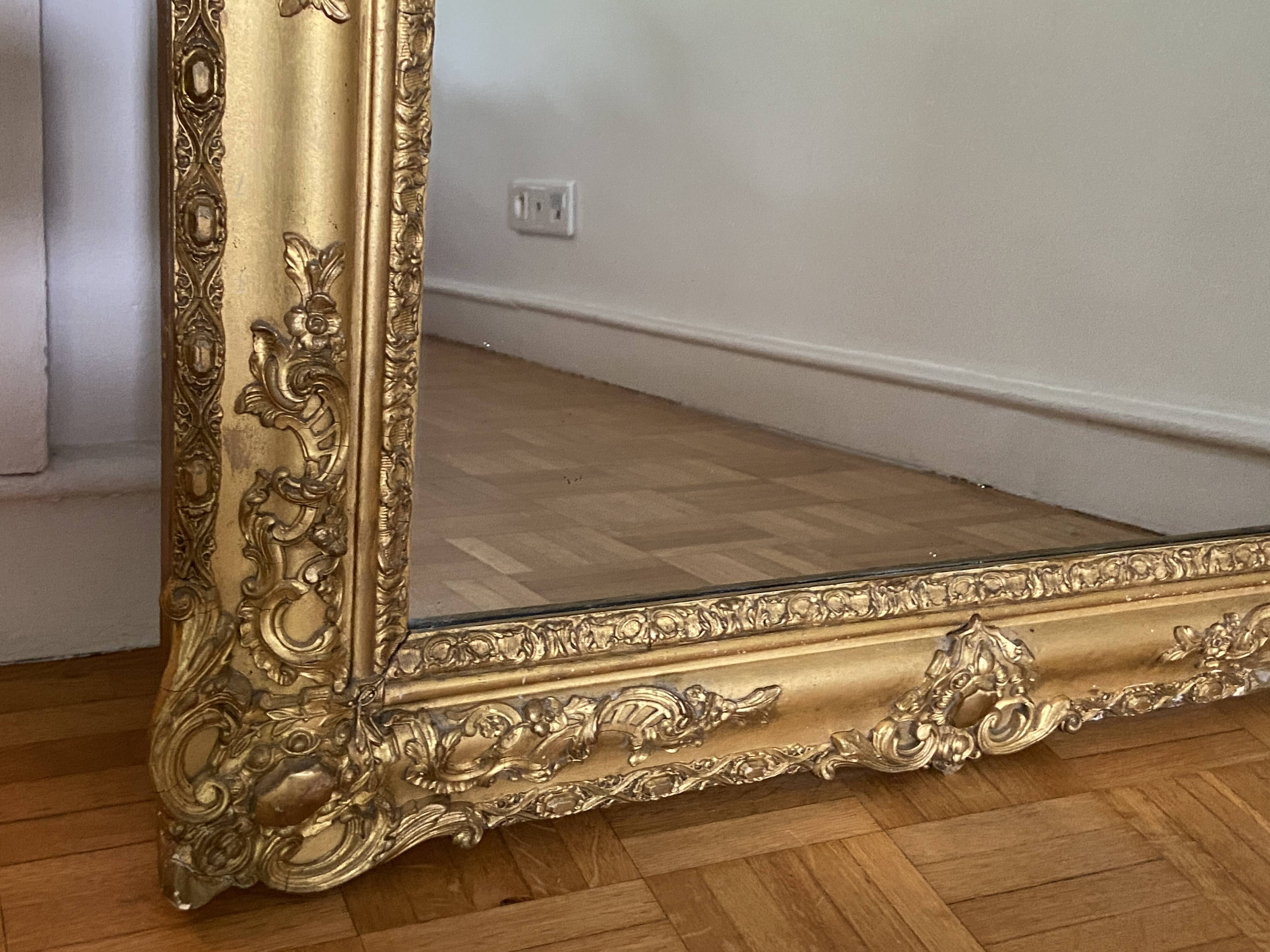 Antique gilded mirror