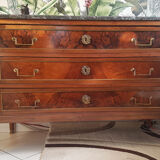 Chest of drawers louis XVI mahogany marble top