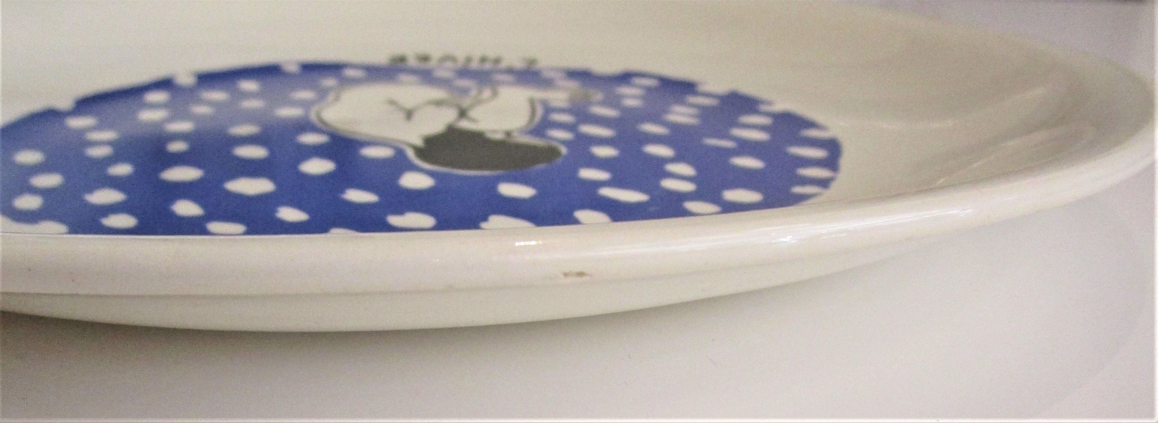 Four plates The 4 seasons by Jean Effel earthenware Salins 60s