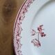 Three Fontanges Sarreguemines flat plates