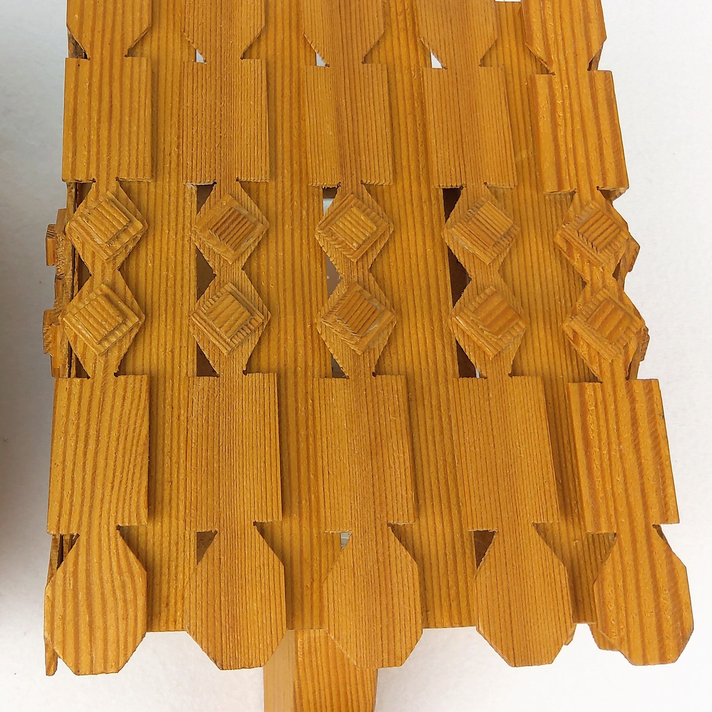 2 vintage scandinavian pine sconces 1960