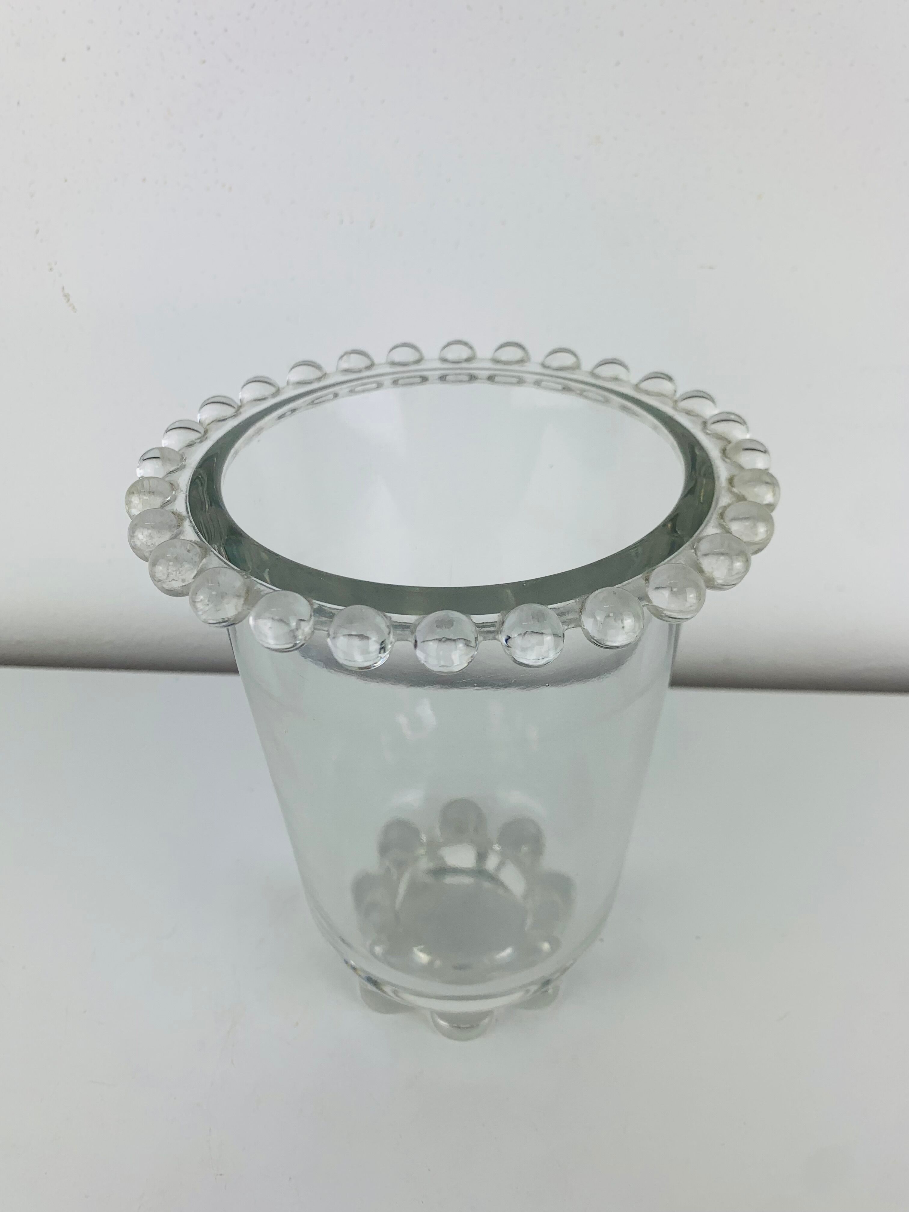 Vase art déco en verre par Rudolf Schrotter
