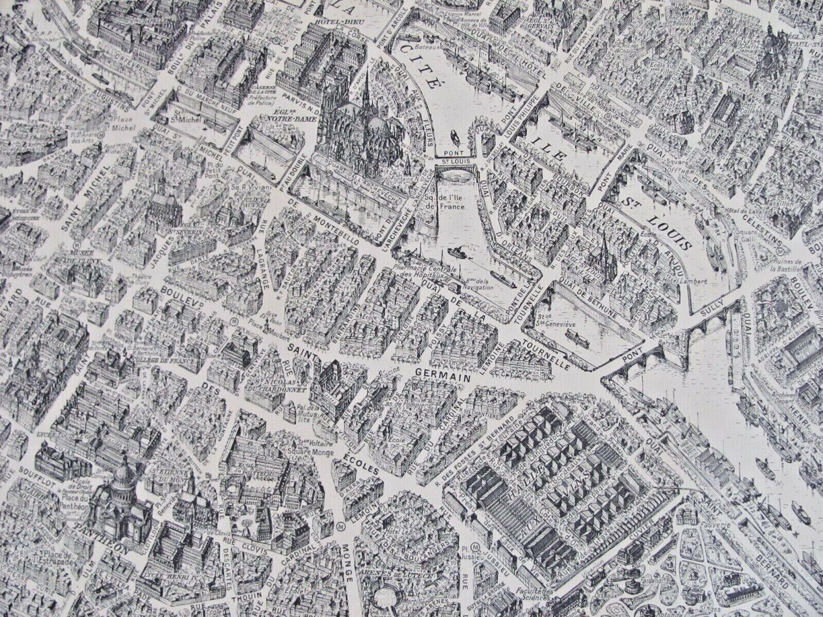 Map of Paris - Peltier Blondel La Rougery