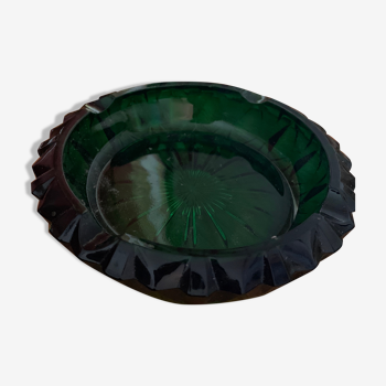 Bottle green ashtray