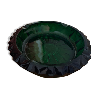 Bottle green ashtray