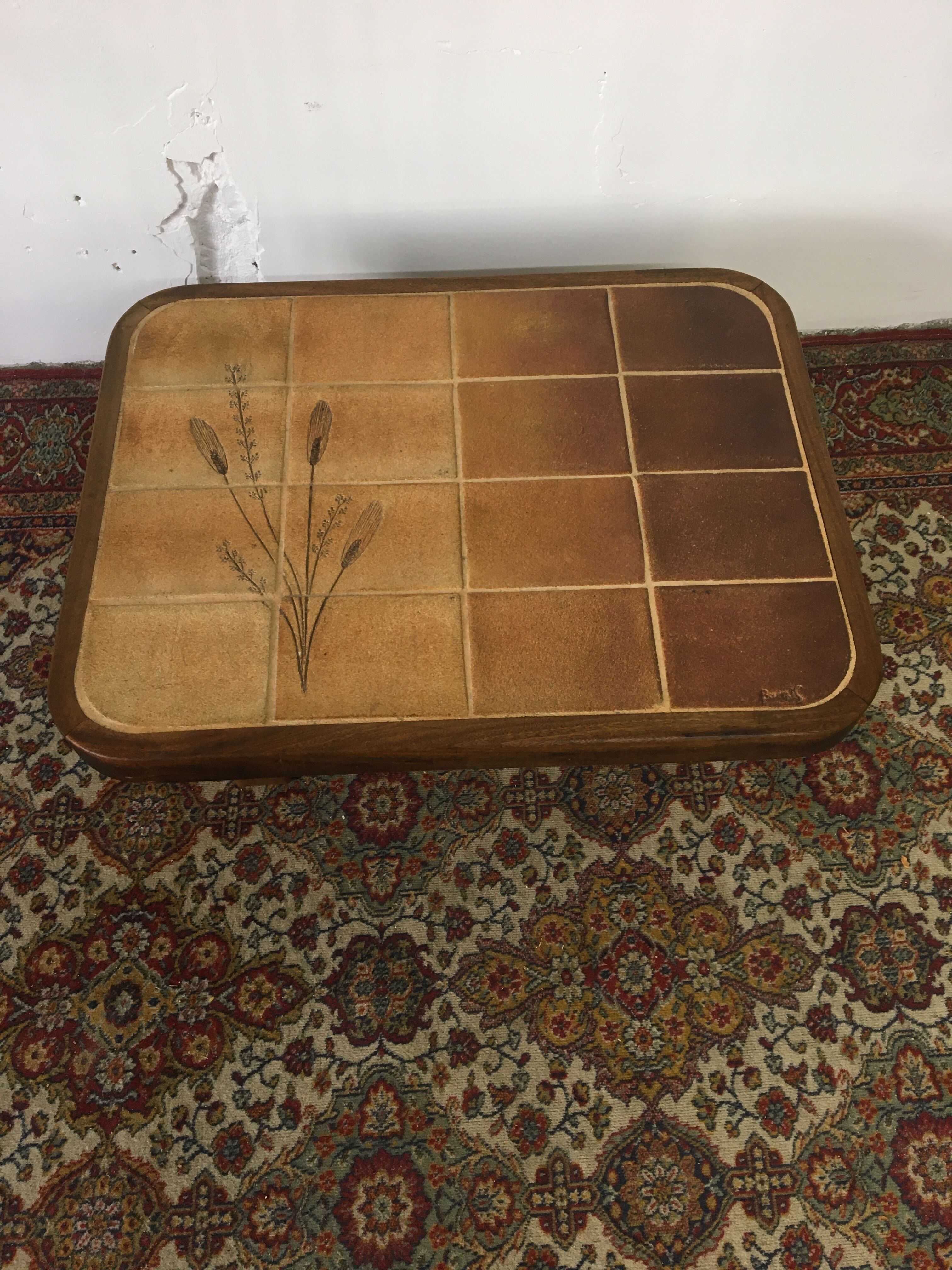 Ceramic coffee table by Barrois Vallauris