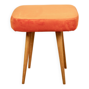 Tabouret carré orange