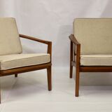 Pair of 60s Scandinavian style armchairs
