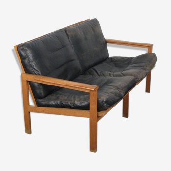 Model Capella teak sofa by Illum Wikkelsø for Niels Eilersen, 1960s