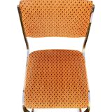 Set of 4 vintage sled chairs from the 1970s