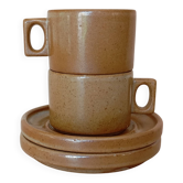 Brenne stoneware espresso cups