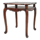 Elegant antique French card table in wood with 2 drawers, ca. 1900