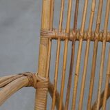 Rattan Armchair by Rohé Noordwolde, 1950
