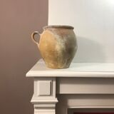 Old terracotta salt pot